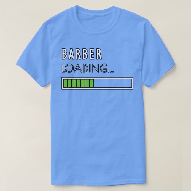 Camiseta Progreso de la barra de carga de barbero T (Diseño del anverso)