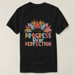 Camiseta Progreso del girasol sobre profesor retro de perfe