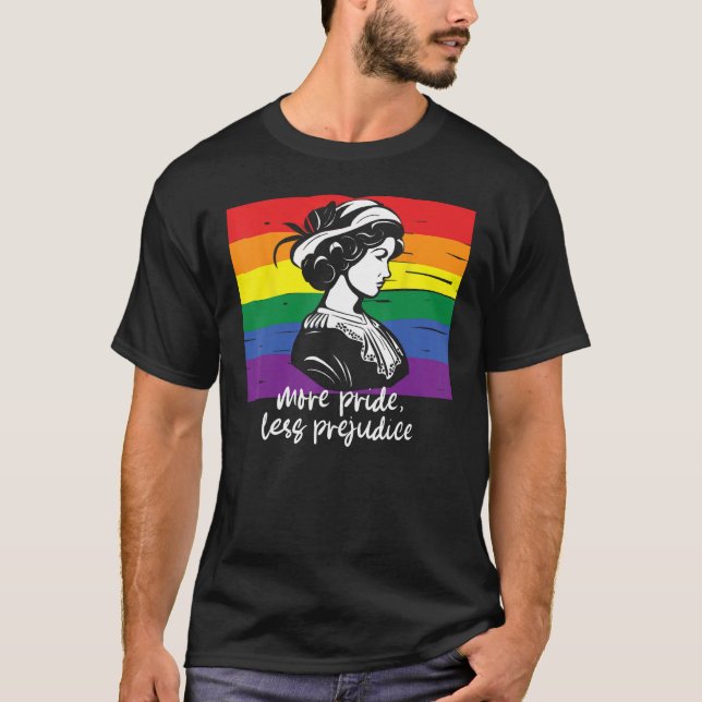 Camiseta Progreso del mes del aliado LGBT Más Orgullo Menos (Anverso)