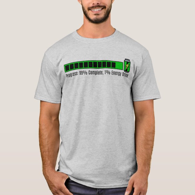 Camiseta Progreso divertido 99% Coordinador de VFX completo (Anverso)