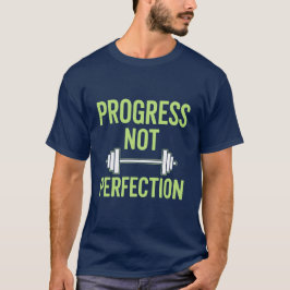 Camiseta Progreso No Perfección - Gimnasio Inspirador