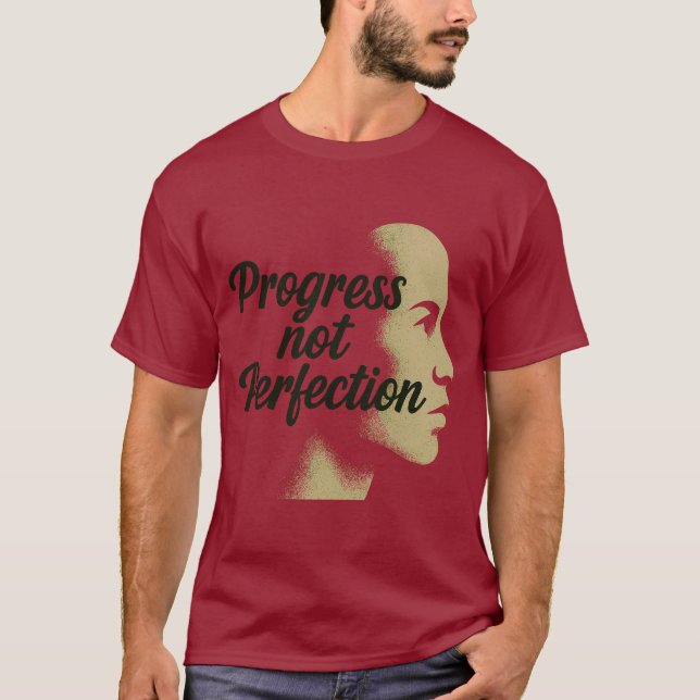 Camiseta Progreso No Perfección - Seguir avanzando (Anverso)
