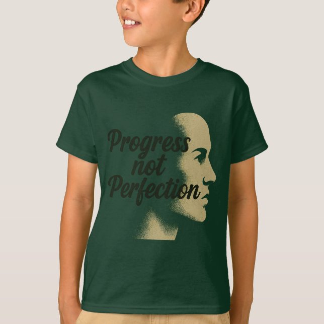 Camiseta Progreso No Perfección - Seguir avanzando (Anverso)