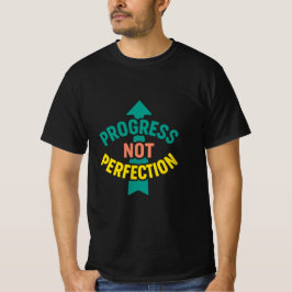 Camiseta Progreso No Perfección Tee Motivacional