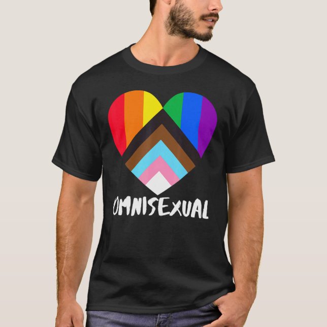 Camiseta Progreso Orgullo Bandera Arcoiris Inclusividad Cor (Anverso)