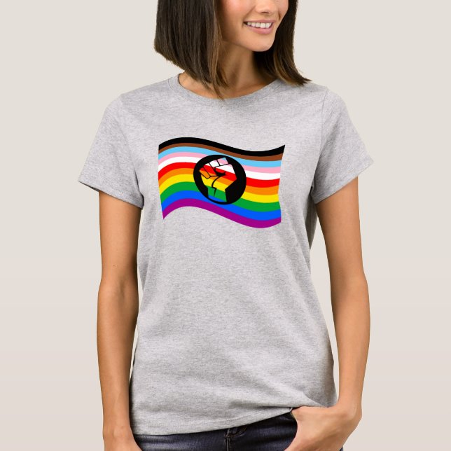 Camiseta Progreso Orgullo Gente de Color (Anverso)