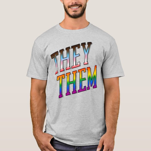 Camiseta Progreso Pronombres Ellos Ellos (Anverso)