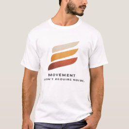 Camiseta Progreso Silencioso Cita Minimalista