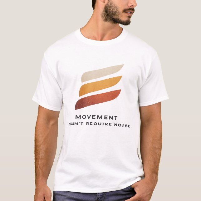Camiseta Progreso Silencioso Cita Minimalista (Anverso)