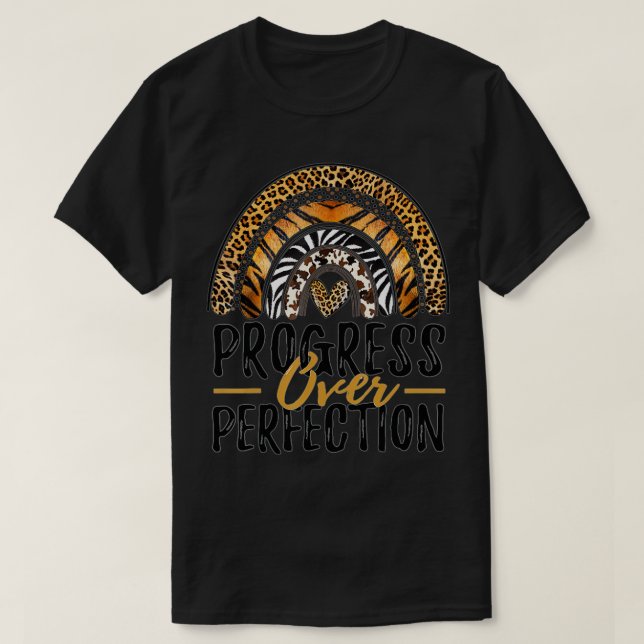 Camiseta Progreso sobre el docente motivacional (39) (Diseño del anverso)