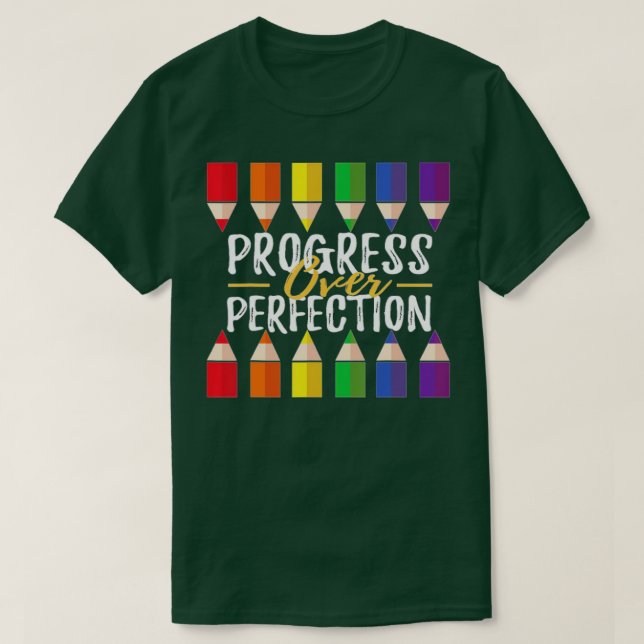 Camiseta Progreso sobre el docente motivacional (45) (Diseño del anverso)