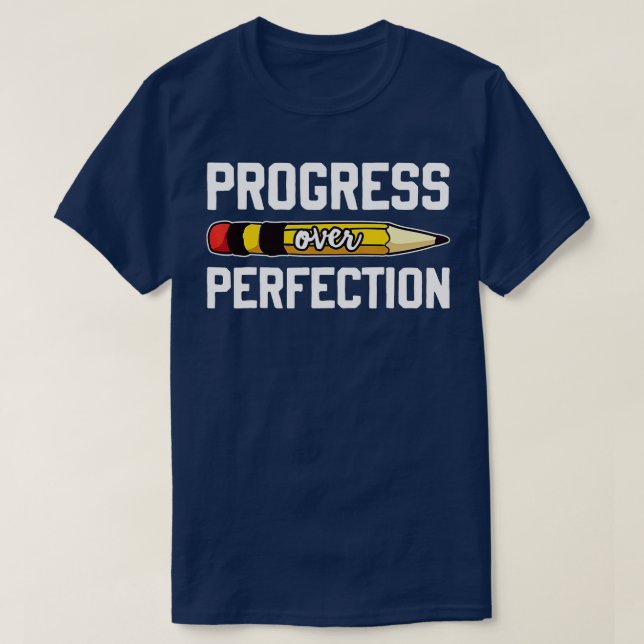 Camiseta Progreso sobre el docente motivacional (75) (Diseño del anverso)