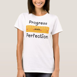 Camiseta Progreso sobre el profesor de perfección