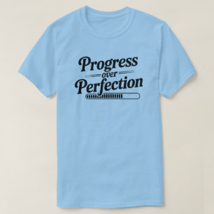 Camiseta Progreso sobre la cotización motivacional de la pe