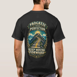 Camiseta Progreso Sobre Perfección Sigue Adelante
