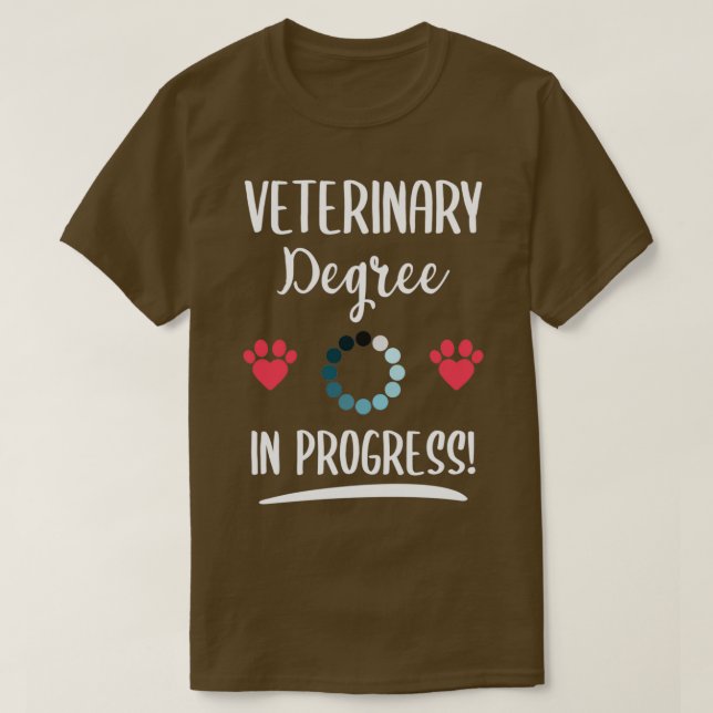 Camiseta Progreso veterinario Graduado veterinario Graduado (Diseño del anverso)