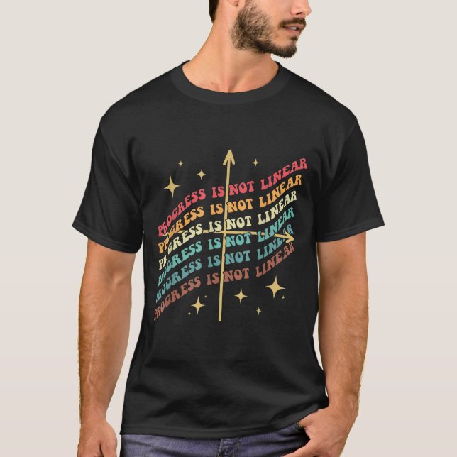 Camiseta Progress Is Not Linear Sped Motivational Insration (Anverso)