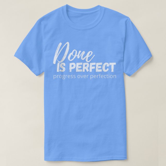 Camiseta Progress over Perfection Growth Mindset Positive T (Diseño del anverso)