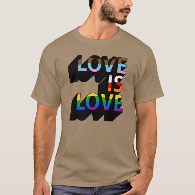 Camiseta Progress Pride Love is Love (Anverso)