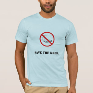 Camiseta prohíba la ballena, ahorre el camarón antártico