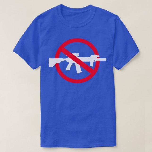 Camiseta Prohibición de las armas de asalto 1 (Diseño del anverso)