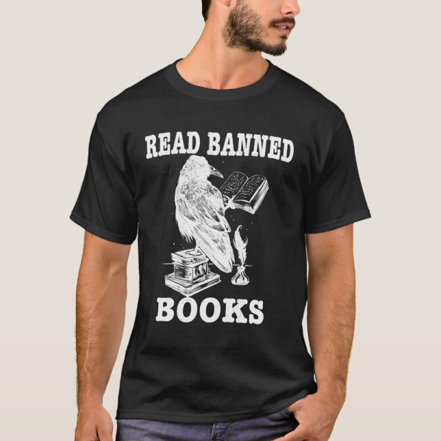 Camiseta Prohibición de libros que leen censura a citas que (Anverso)