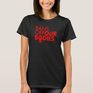 Camiseta Prohibición del puño rojo del poder femenino en nu