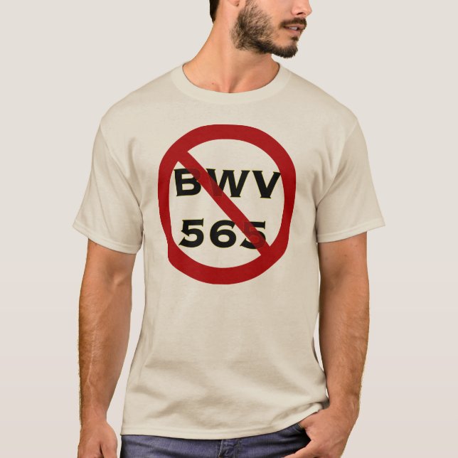 Camiseta prohibida BWV565 (Anverso)