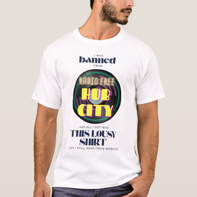 Camiseta Prohibido desde Radio Free Hub City (Anverso)