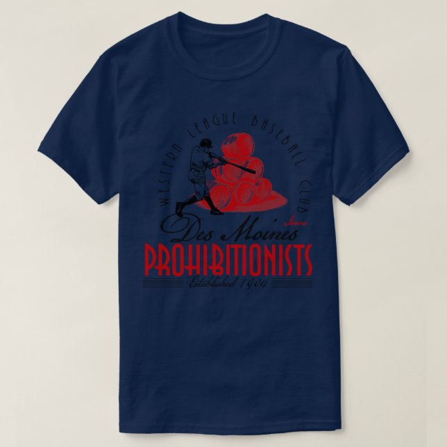 Camiseta Prohibionistas de Des Moines (Diseño del anverso)
