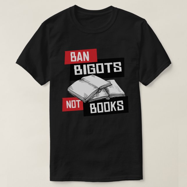 Camiseta Prohibir a los intolerantes no a los libros (Diseño del anverso)