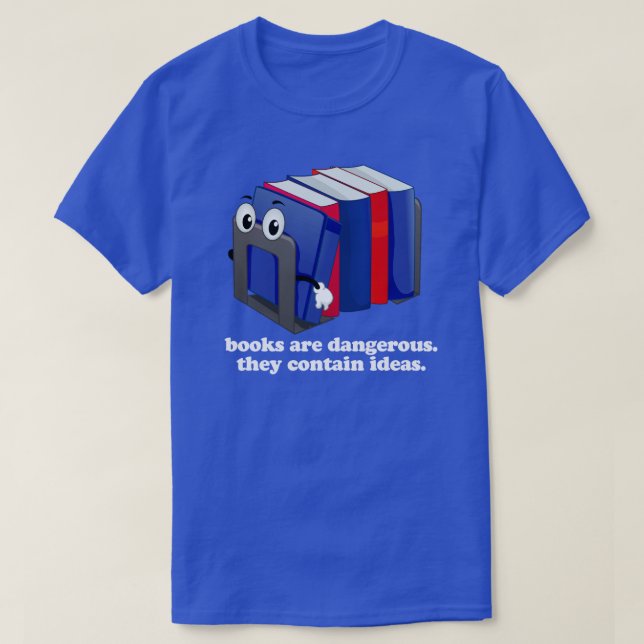 Camiseta Prohibir a los intolerantes no a los libros (Diseño del anverso)