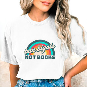Camiseta Prohibir a los intolerantes no a los libros camise