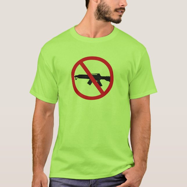 Camiseta Prohibir armas de asalto (Anverso)
