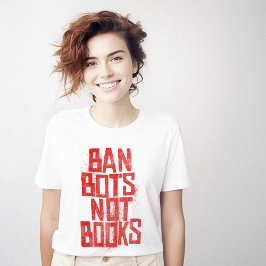 Camiseta Prohibir bots no libros