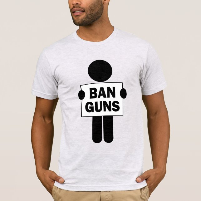 Camiseta Prohibir las armas (Anverso)