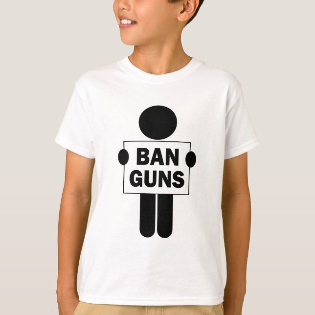 Camiseta Prohibir las armas (Anverso)