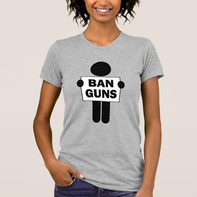 Camiseta Prohibir las armas (Anverso)