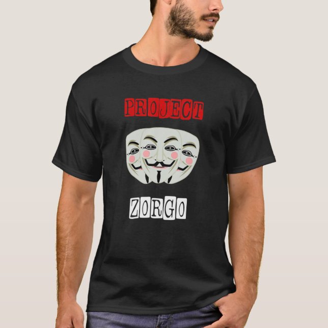 Camiseta Project Zorgo Anonymous Mask Hacker (Anverso)