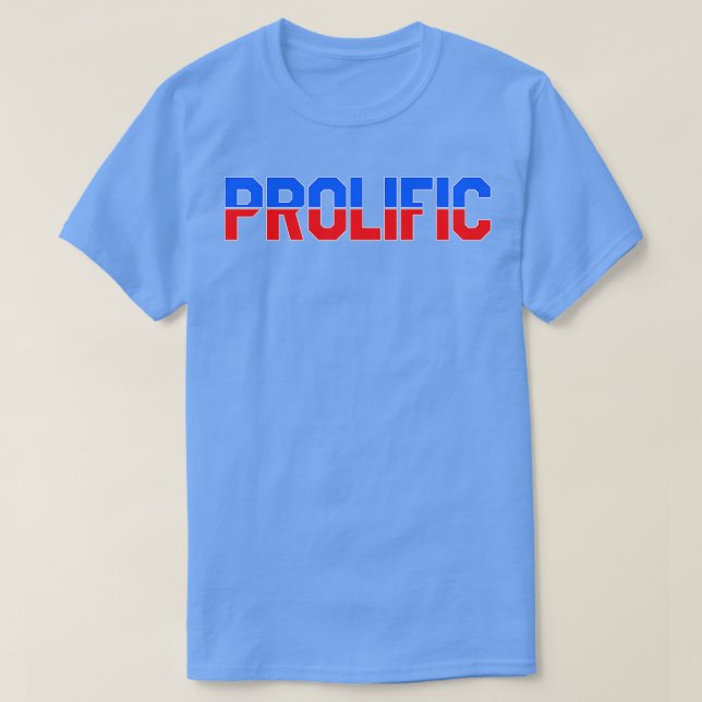 Camiseta Prolífico (Diseño del anverso)