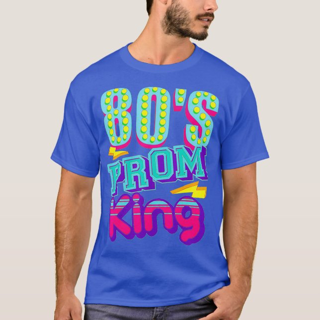Camiseta Prom King Funny Disco Throwback Nostalgic (Anverso)
