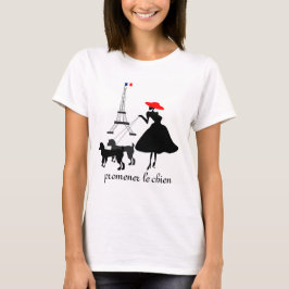 Camiseta "promenade" con los perros