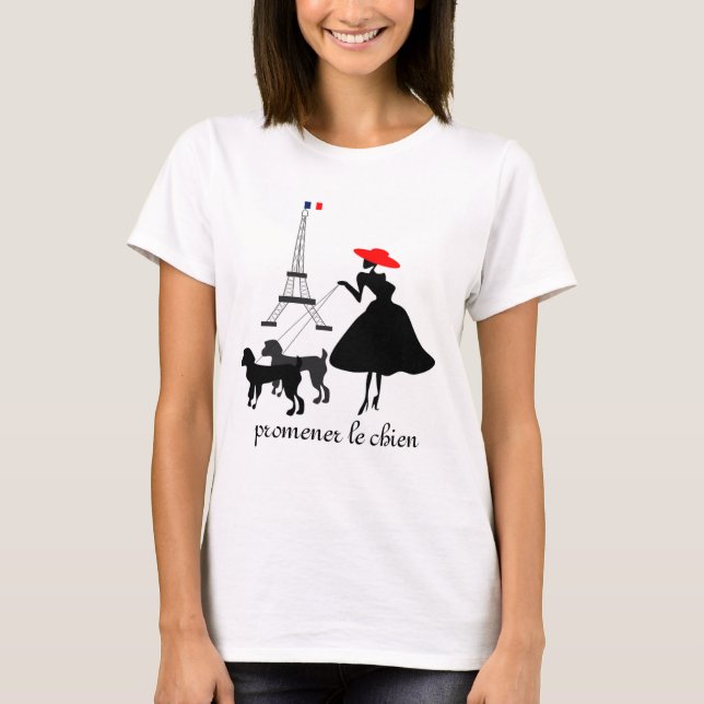 Camiseta "promenade" con los perros (Anverso)