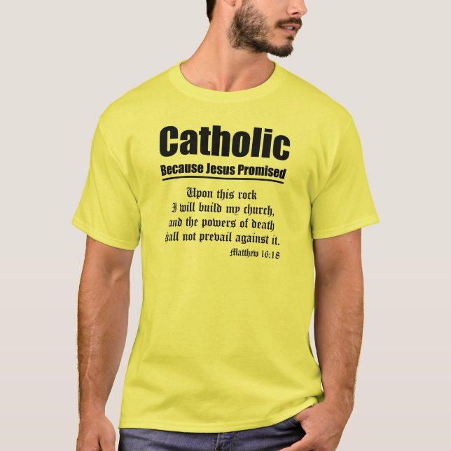 Camiseta Promesa católica (Anverso)