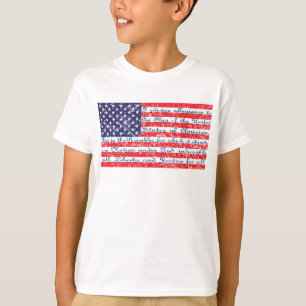 Camiseta Promesa de Alegencia Bandera Americana