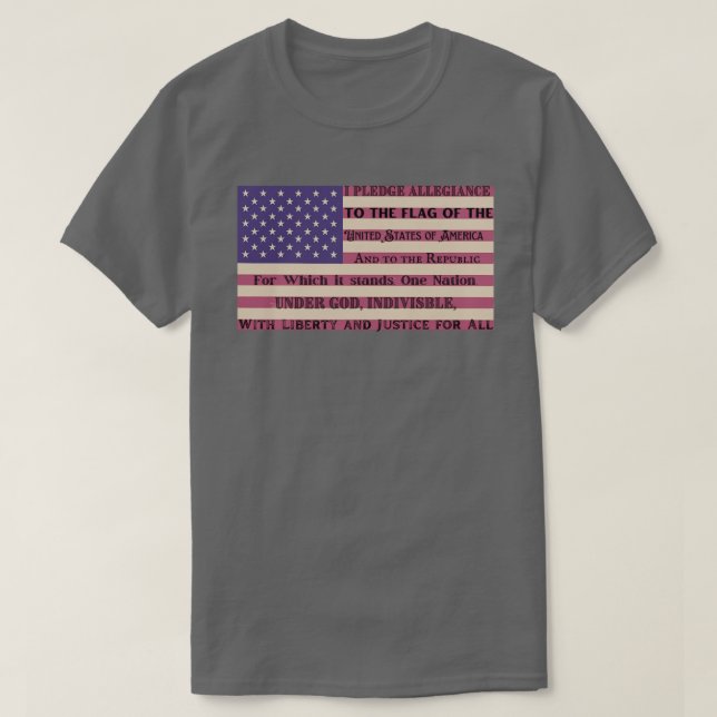 Camiseta Promesa de bandera de la Lealtad (Diseño del anverso)