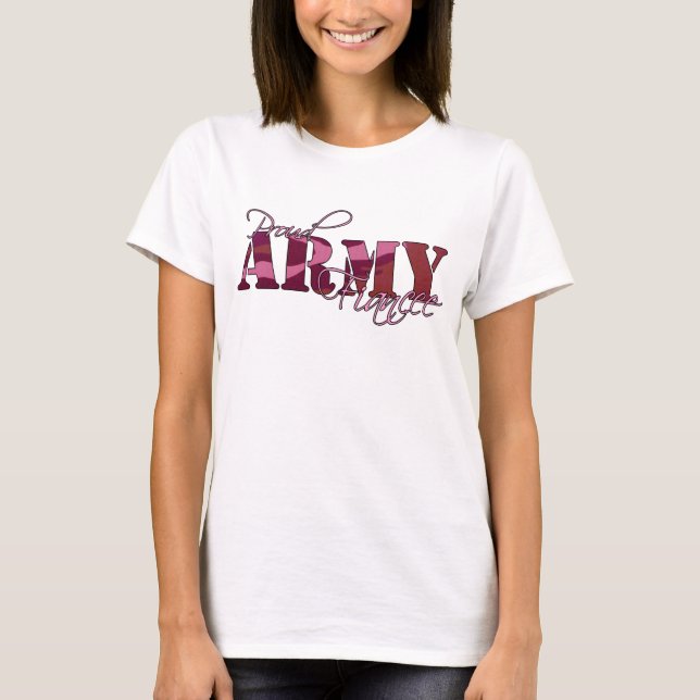 Camiseta Prometido orgulloso del ejército (Anverso)