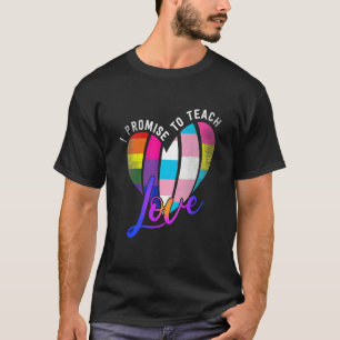 Camiseta Prometo Enseñar Amor, Diversidad, Igualdad Y Lg