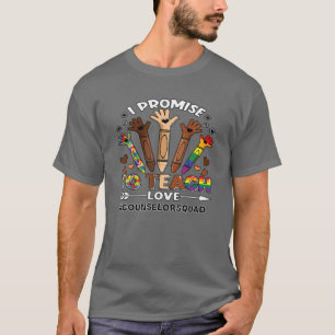 Camiseta Prometo Enseñar Aut De Crayon De Consejero De Amo