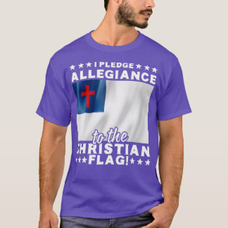 Camiseta Prometo Lealtad A La Bandera Cristiana Jesús
